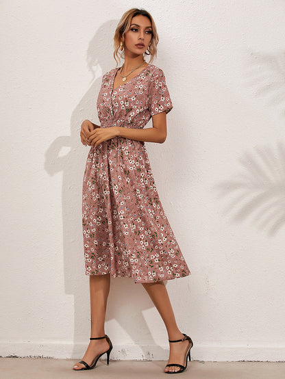 Eveloria Damen Sommerkleid Floral Elegant