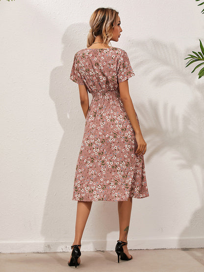 Eveloria Damen Sommerkleid Floral Elegant