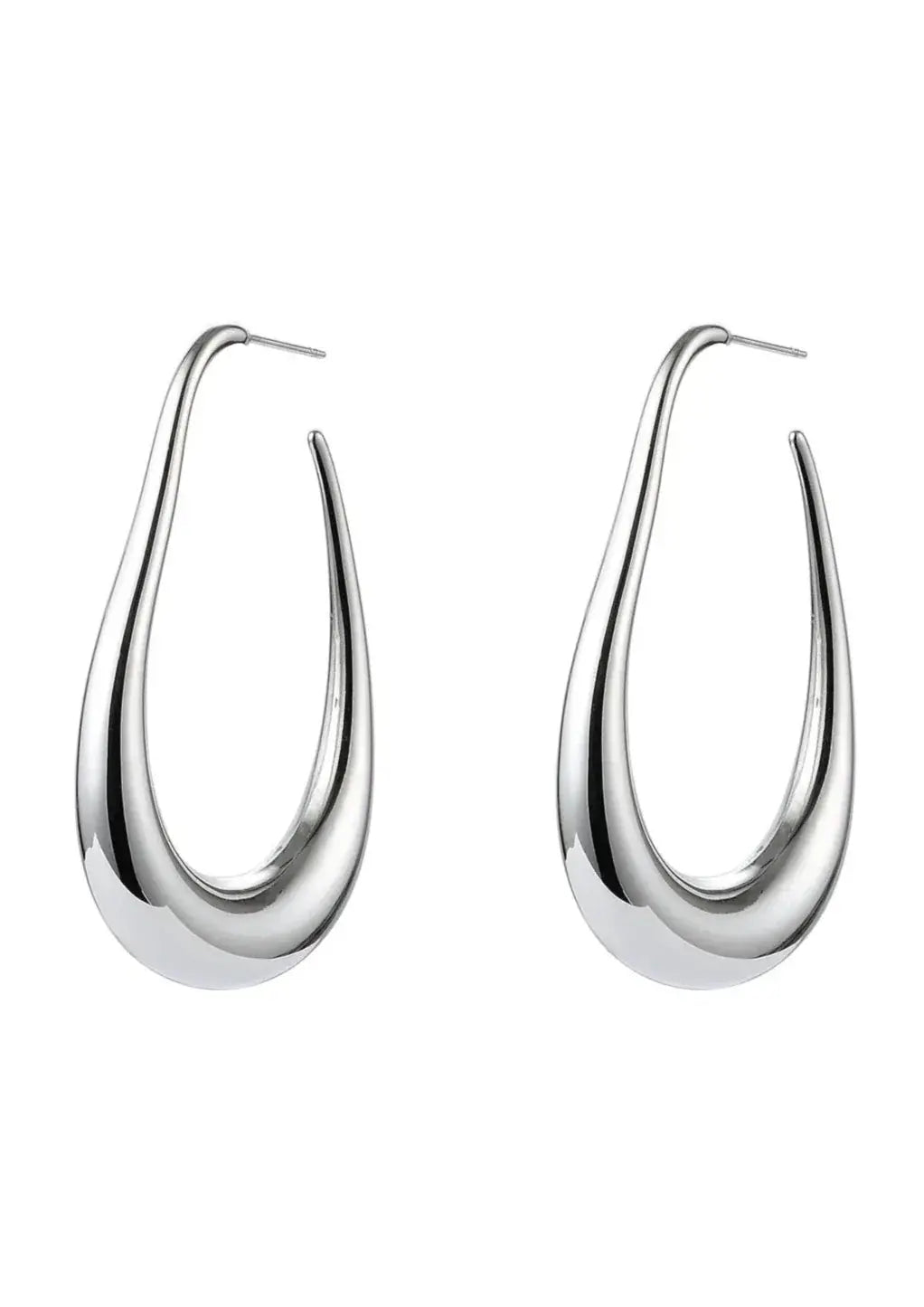 Minimalistische Silber Ohrringe Insel Design - Norvielle