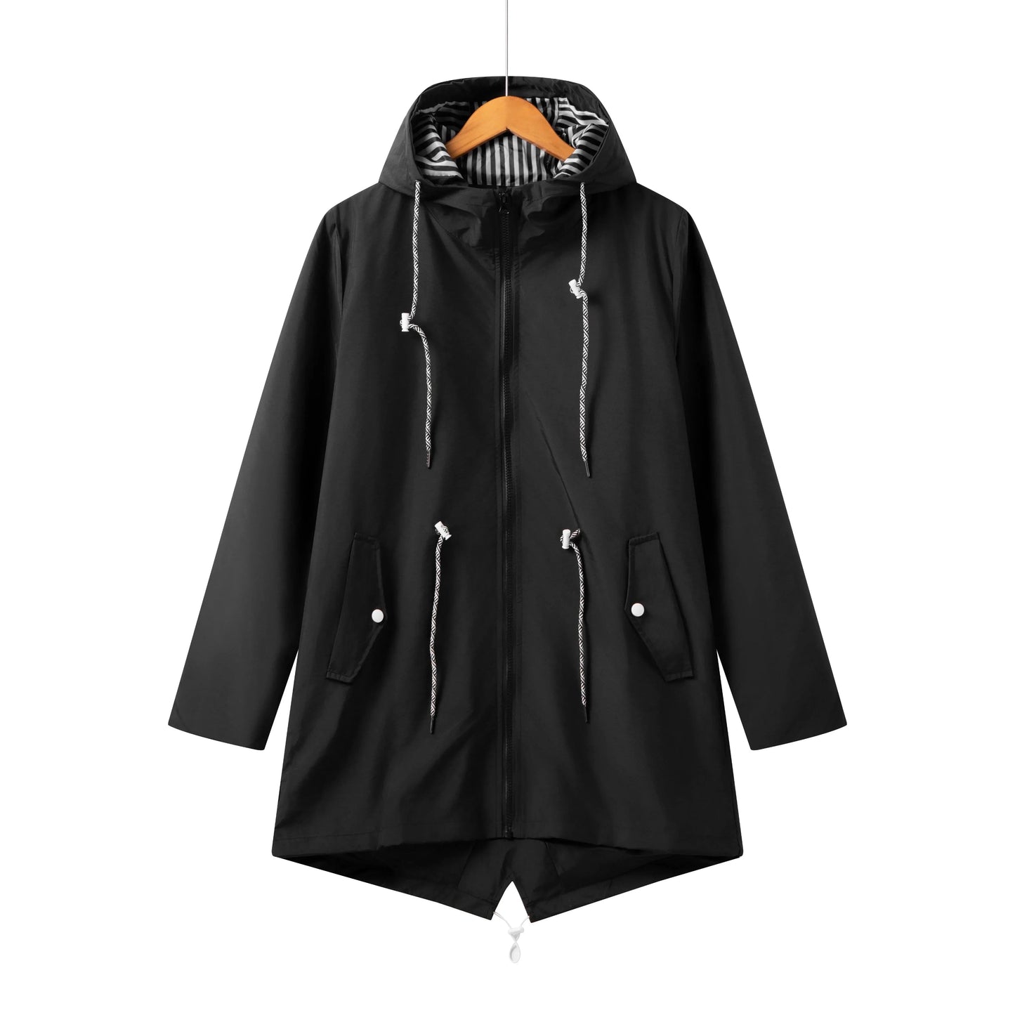 Eveloria Damen Regenjacke Wasserdicht Mit Kapuze