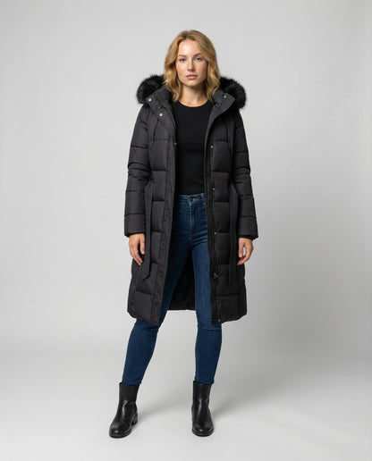 Damen Winterjacke Kapuze Wärme