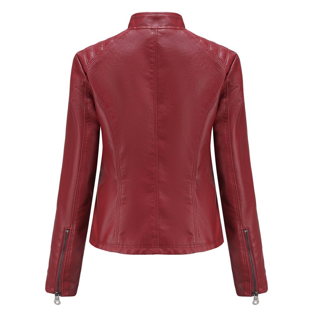 Damen Modische Jacke Gesteppte Schulterpartie