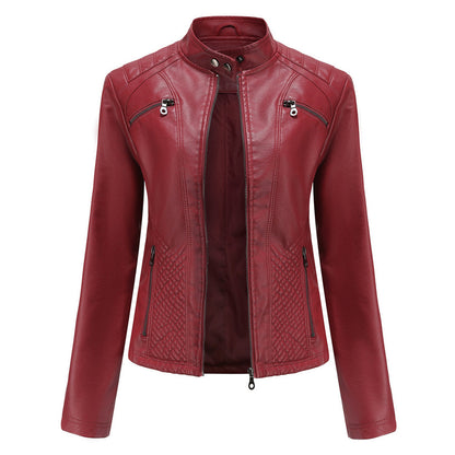 Damen Modische Jacke Gesteppte Schulterpartie