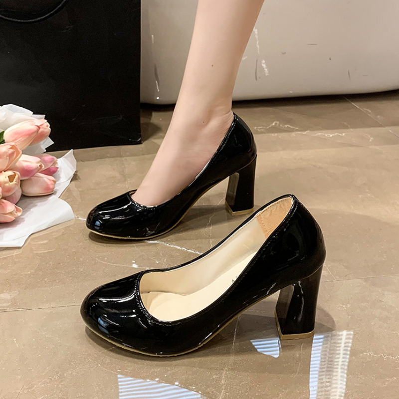 Eveloria Damen Slip-On Büroschuhe Rundes Zeheende