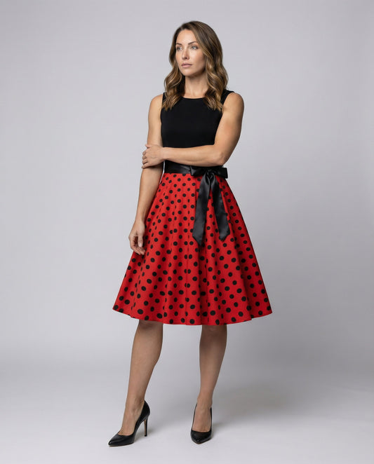 Rockabilly Damenkleid Polka Dots - Eveloria