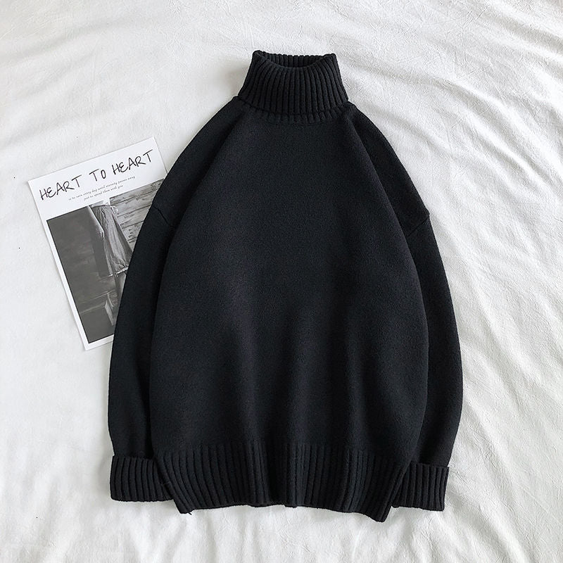 Herren Rollkragenpullover Übergröße Strickpullover - Eveloria