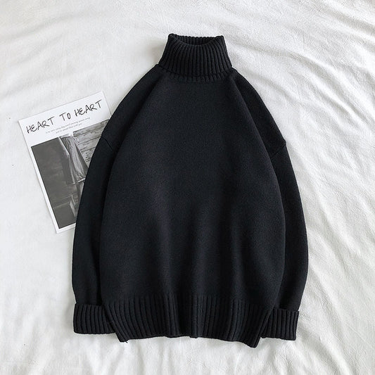 Herren Rollkragenpullover Übergröße Strickpullover - Eveloria