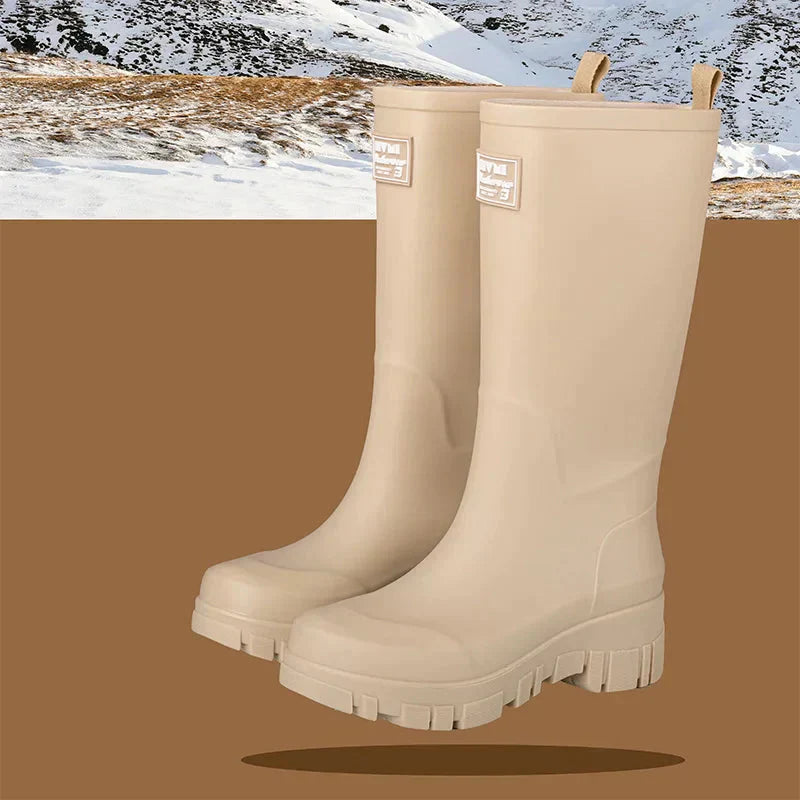 Eveloria Damen Gummistiefel Wasserdicht Knöchelhöhe