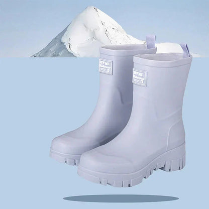 Eveloria Damen Gummistiefel Wasserdicht Knöchelhöhe