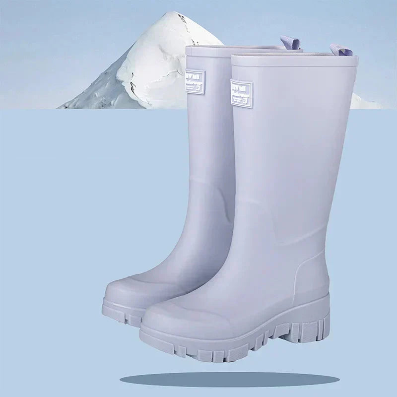 Eveloria Damen Gummistiefel Wasserdicht Knöchelhöhe
