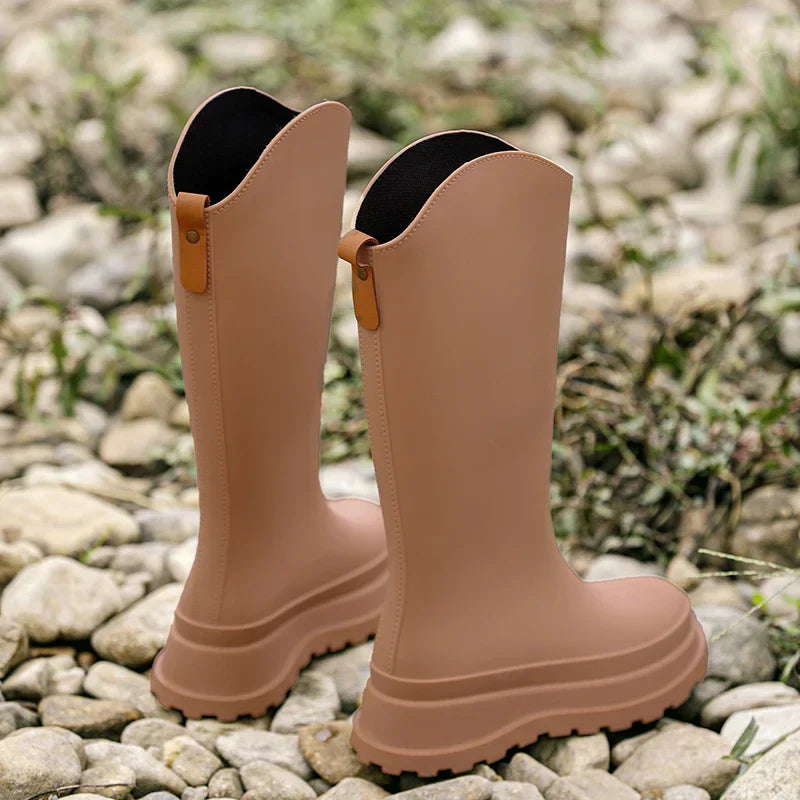 Eveloria Damen Gummistiefel Wasserdicht Rutschfest