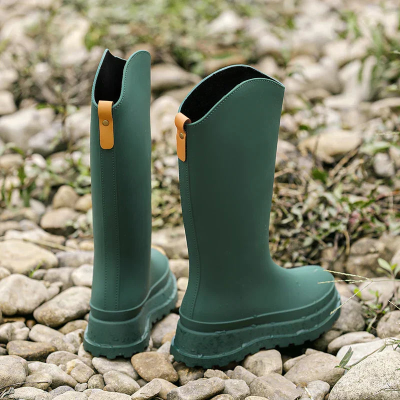 Eveloria Damen Gummistiefel Wasserdicht Rutschfest