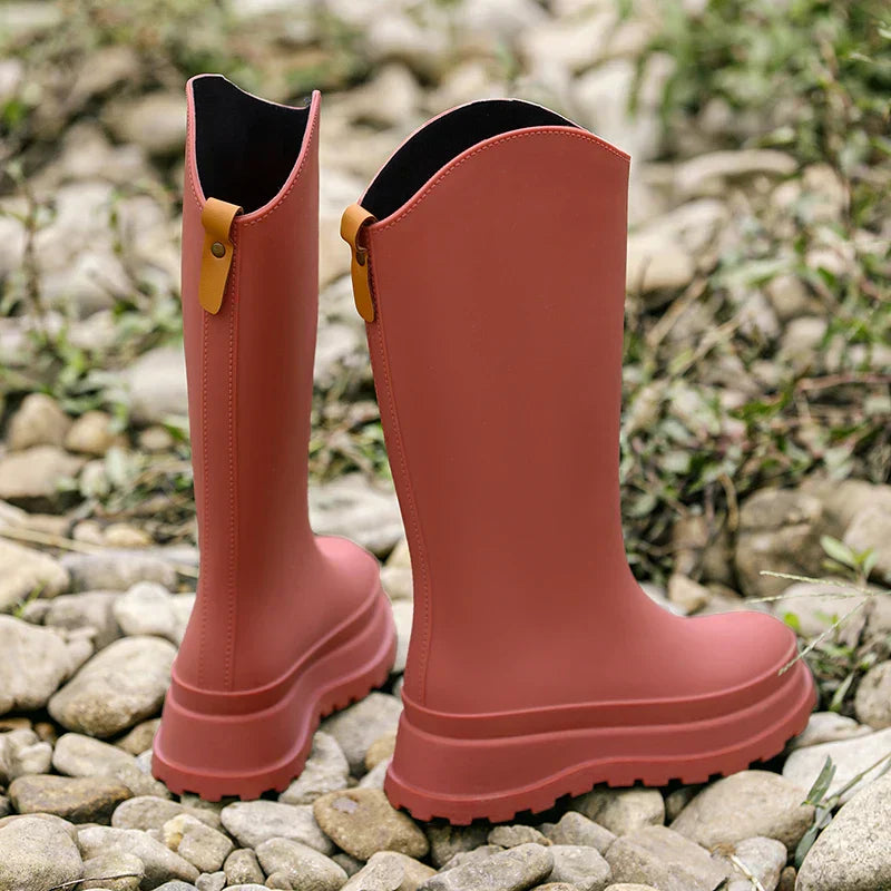 Eveloria Damen Gummistiefel Wasserdicht Rutschfest