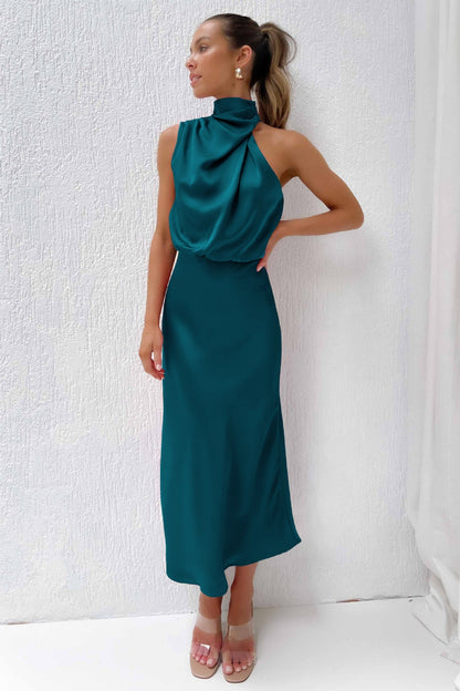 Damen Abendkleid Neckholder Schick
