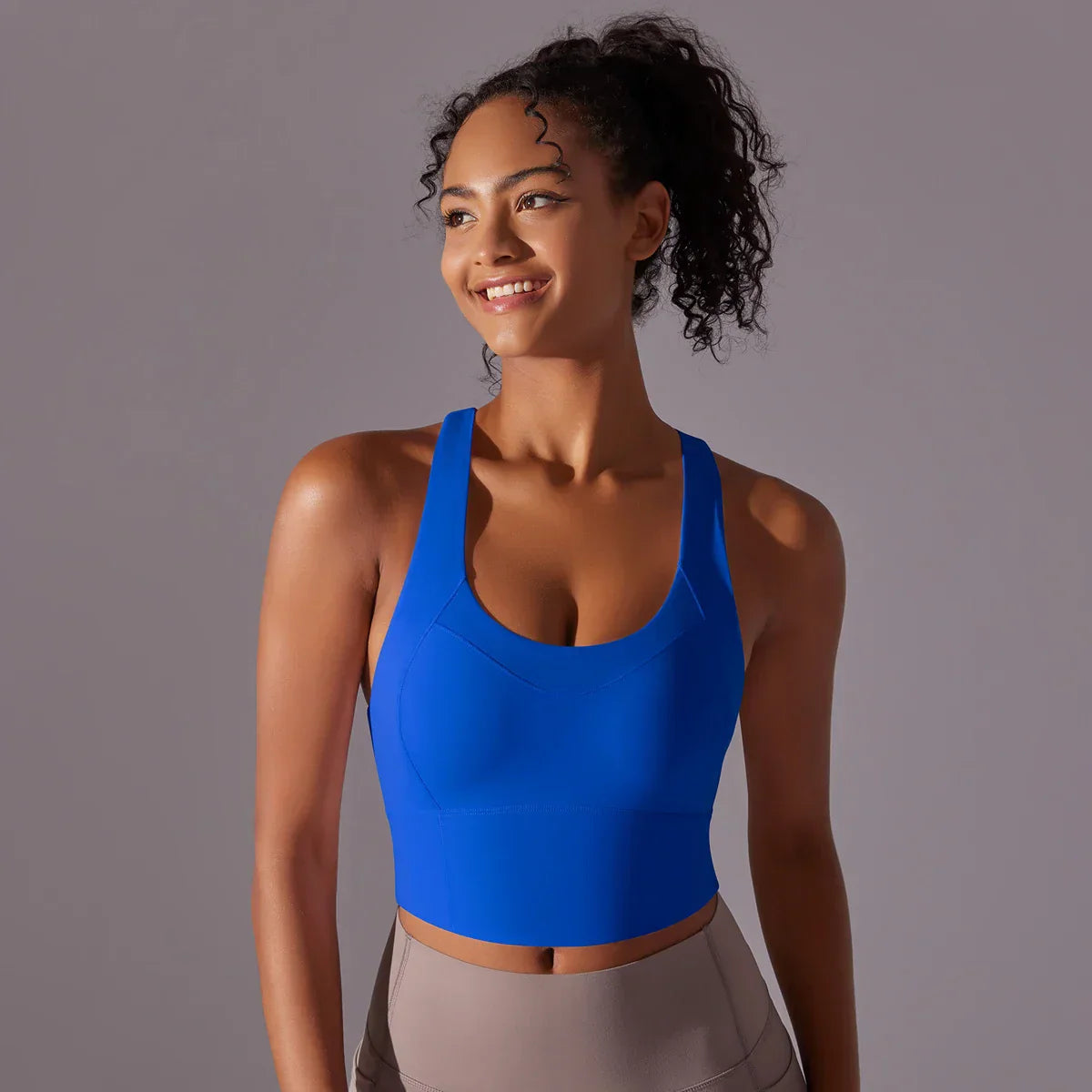 Eveloria Damen Yoga-Bh Atmungsaktives Material Eng Anliegend