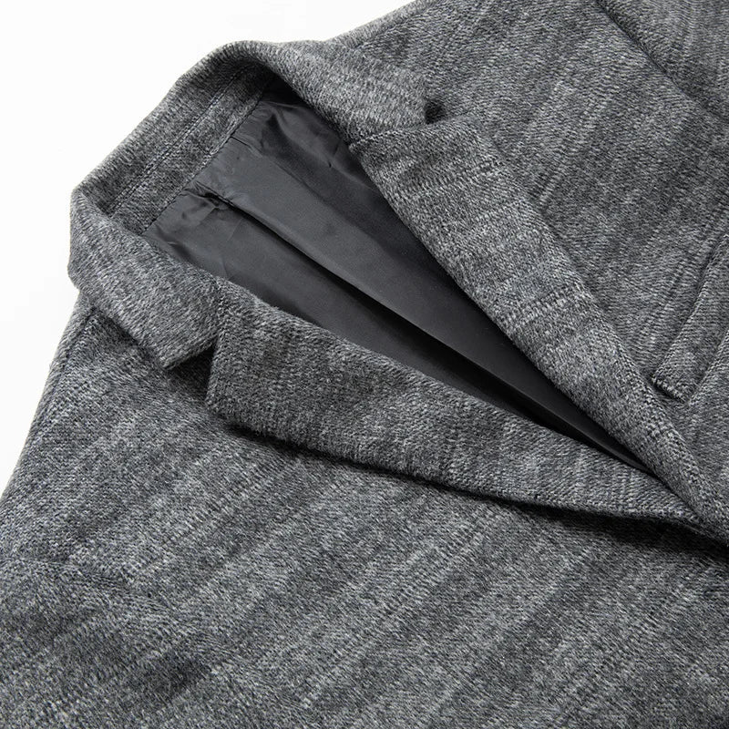 Herren Blazer Grau Khaki Elegant