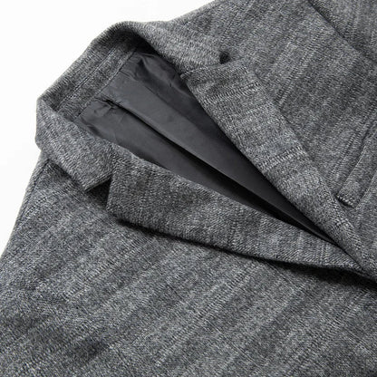Herren Blazer Grau Khaki Elegant