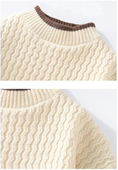 Herren Strickpullover Strukturstrick
