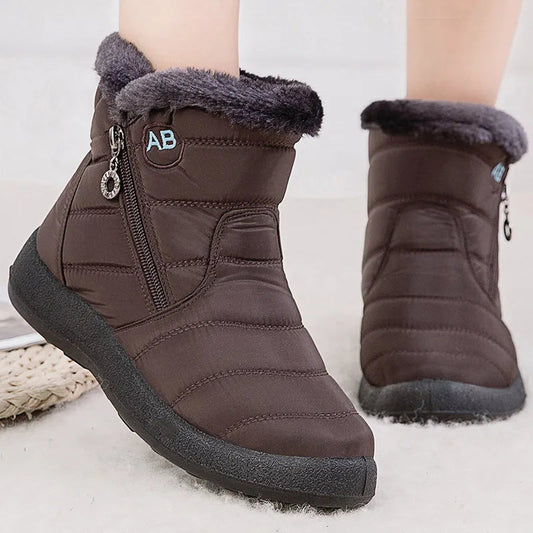 Eveloria Damen Schneestiefel Mid-Calf Wasserabweisend Kunstfell - Eveloria