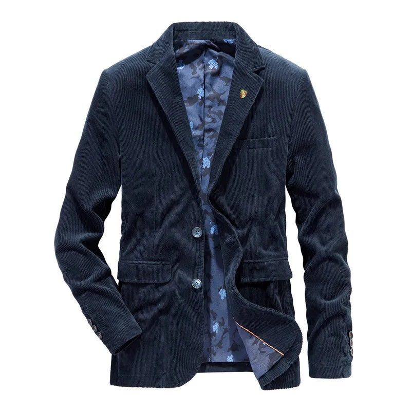 Herren Cord-Blazer Braun Klassisch