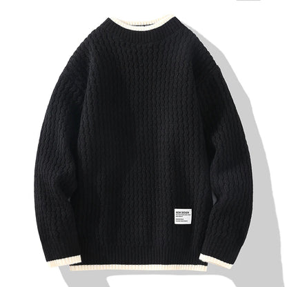 Herren Strickpullover Strukturstrick