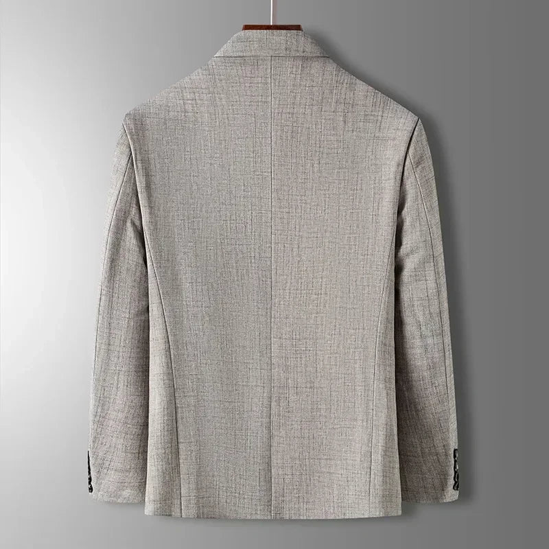 Valerio Herren Blazer Blau Grau Beige