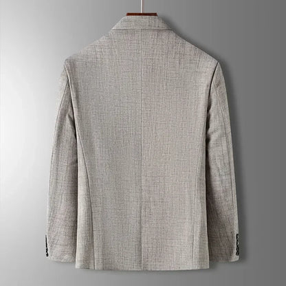 Valerio Herren Blazer Blau Grau Beige