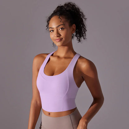 Eveloria Damen Yoga-Bh Atmungsaktives Material Eng Anliegend
