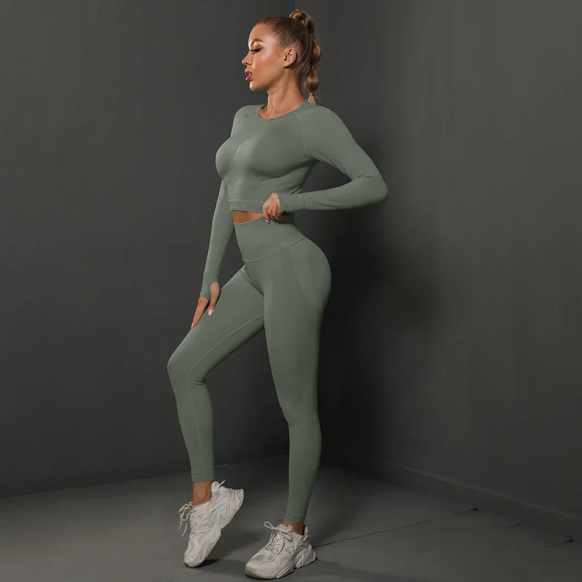 Damen Jogginganzug Zweiteilig Sportlich