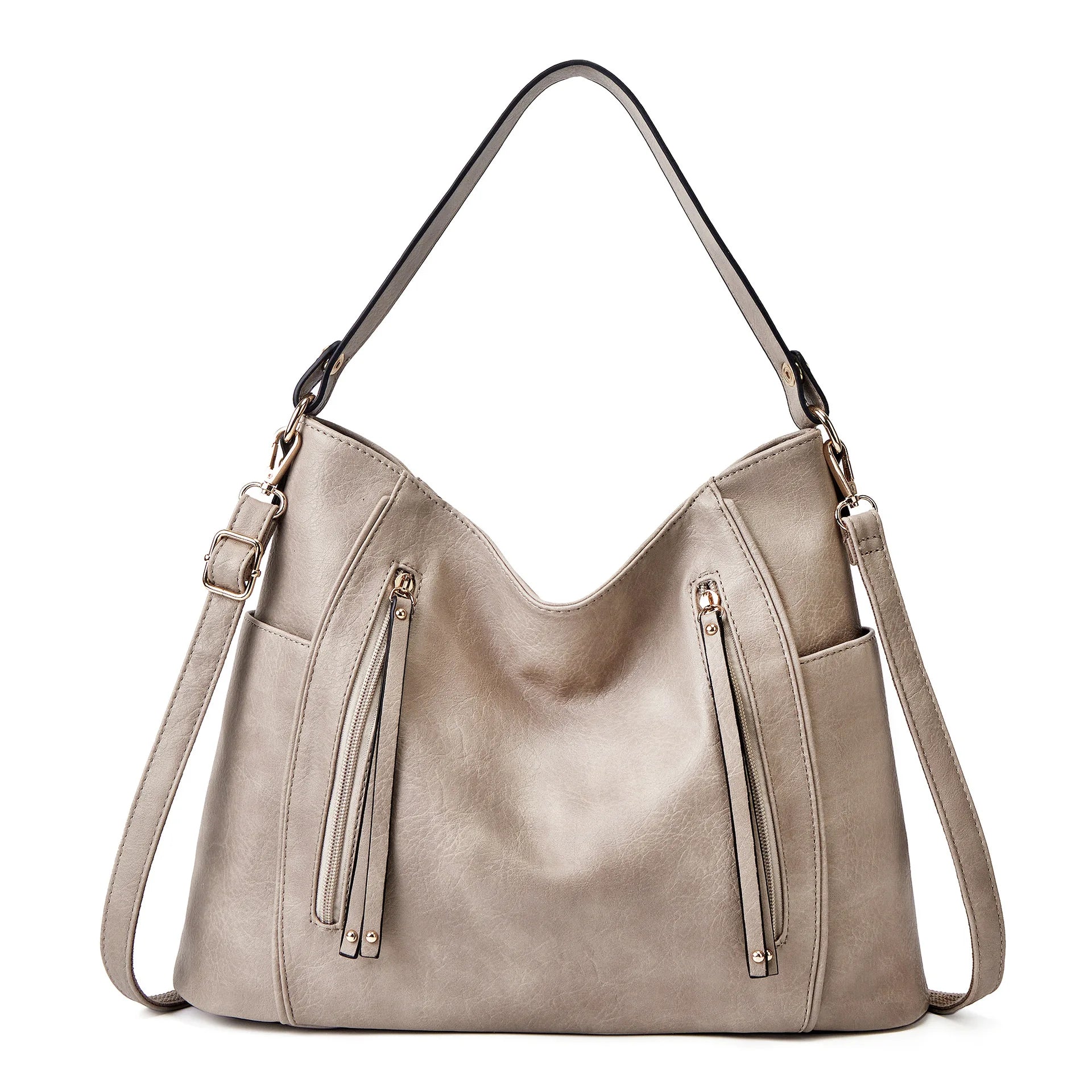 Eveloria Damen Handtasche Elegant Leder Schwarz - Eveloria