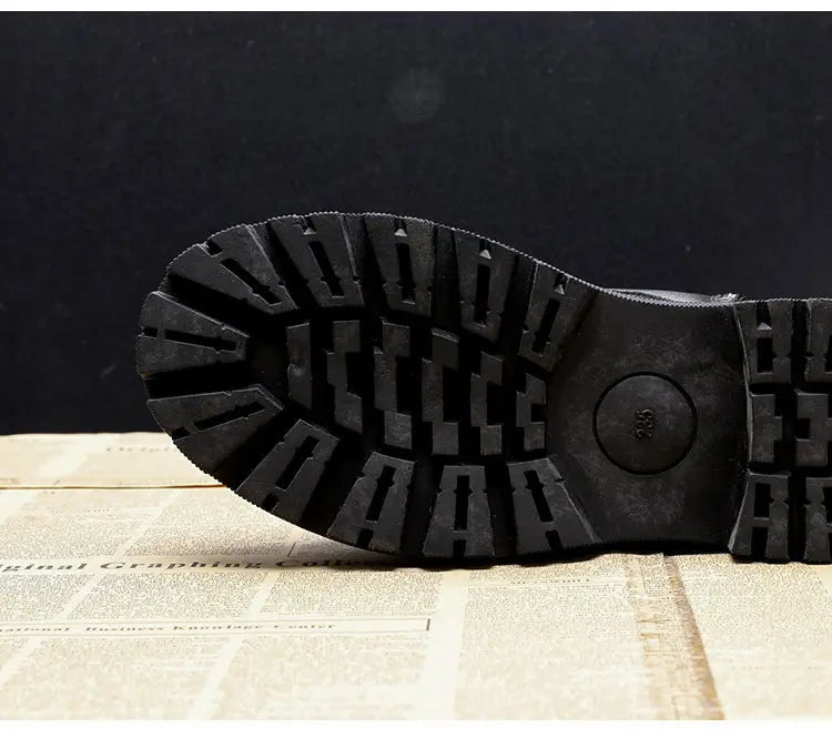 Damen Schnürstiefeletten Leder Warmfutter Rutschfest