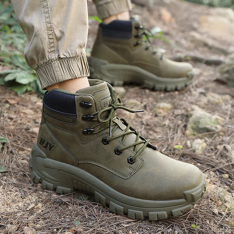 Herren High- Wanderschuhe Rutschfest Robust Outdoor