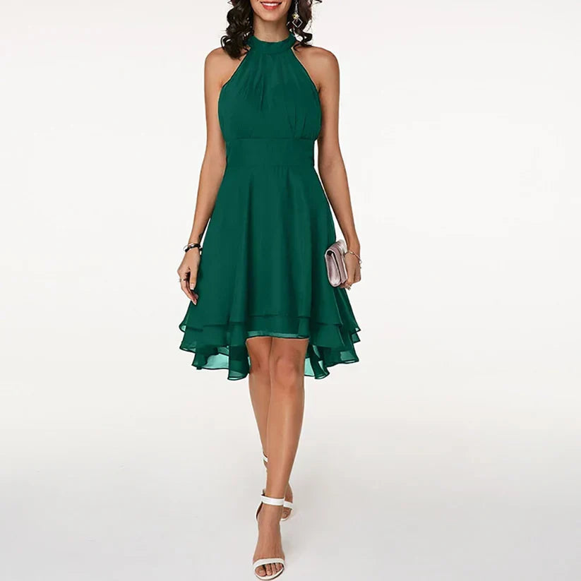 Eveloria Damenkleid Rüschenkleid Charmant Blumenmuster