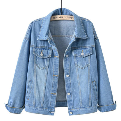 Damen Denimjacke Klassisch Vielfältige Farben