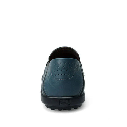 Eveloria Damen Mokassins Italienisches Leder Braun