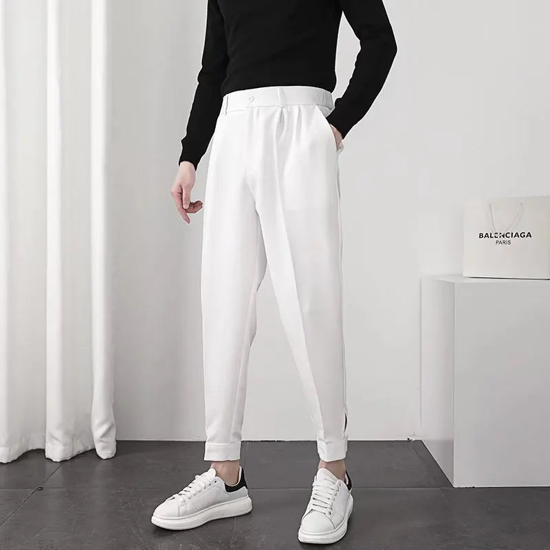 Herren Bundfaltenhose Modern