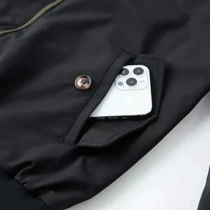 Herren Winterjacke Bomber Karo-Futter