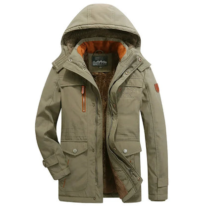 Eveloria Herren Wintermantel Sportlich Wollstoff