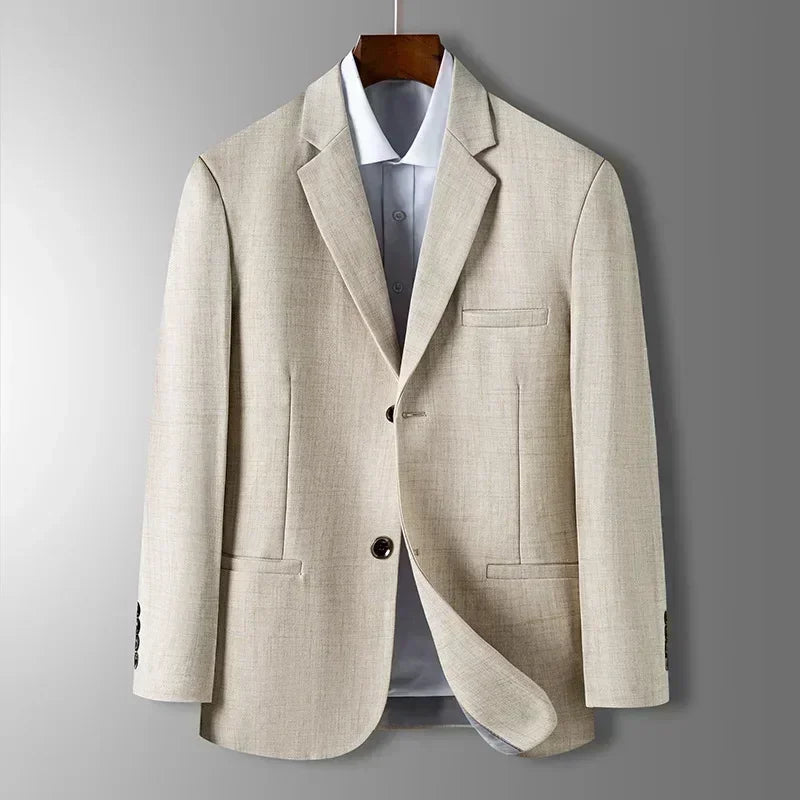 Valerio Herren Blazer Blau Grau Beige