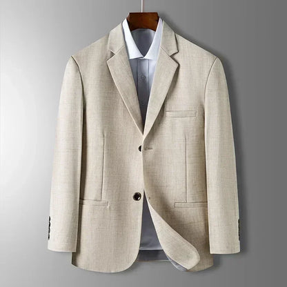 Valerio Herren Blazer Blau Grau Beige
