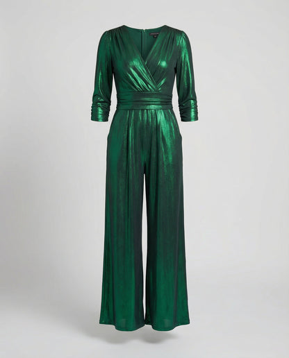 Damen Overall Elegantes Design Glänzend