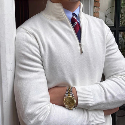Elias Herren Pullover Viertelzip Frühjahr
