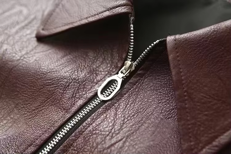 Eveloria Damen Lederjacke Ökologisch Klassisch Braun
