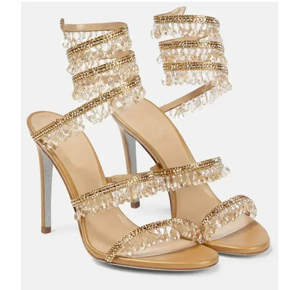 Damen High Heel Sandalen Hoher Absatz - Eveloria