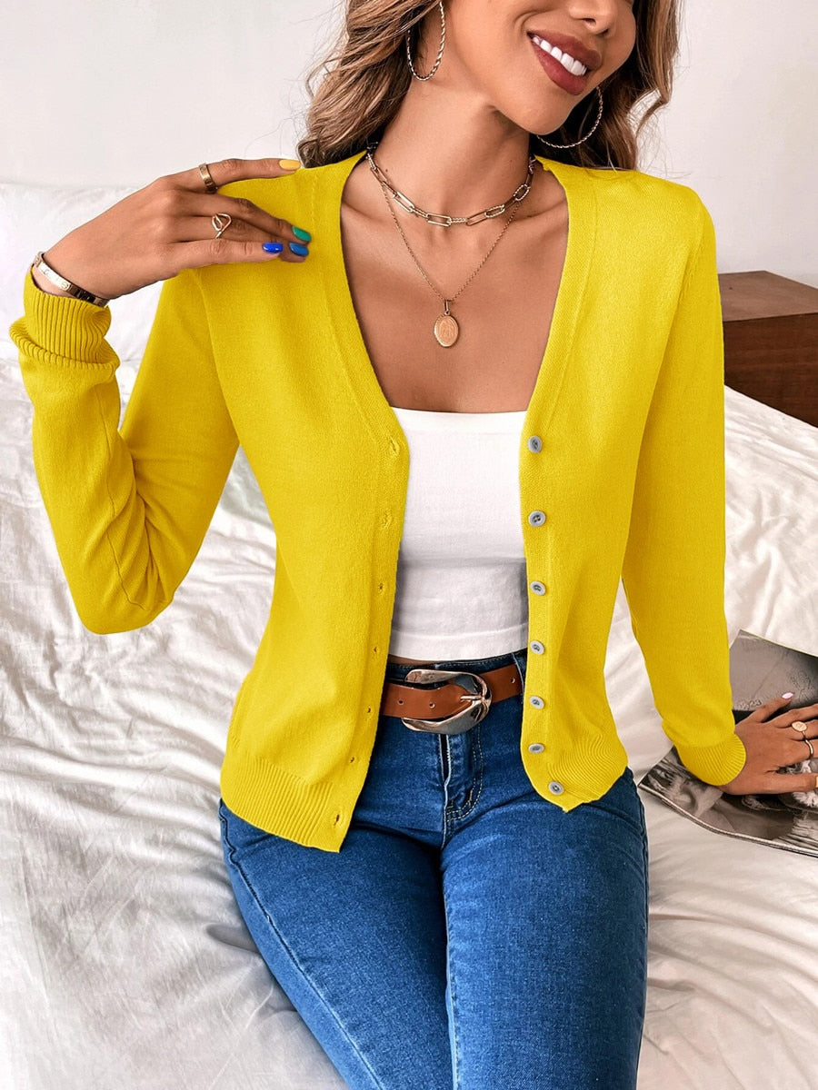 Damen Cardigan Leicht Stilvoll