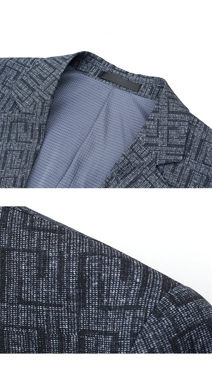 Herren Blazer Geometrisches Muster Modern