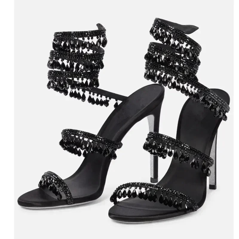 Damen High Heel Sandalen Hoher Absatz