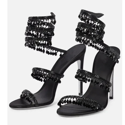 Damen High Heel Sandalen Hoher Absatz