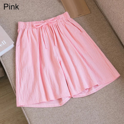 Eveloria Damen Baumwoll Shorts Knielang