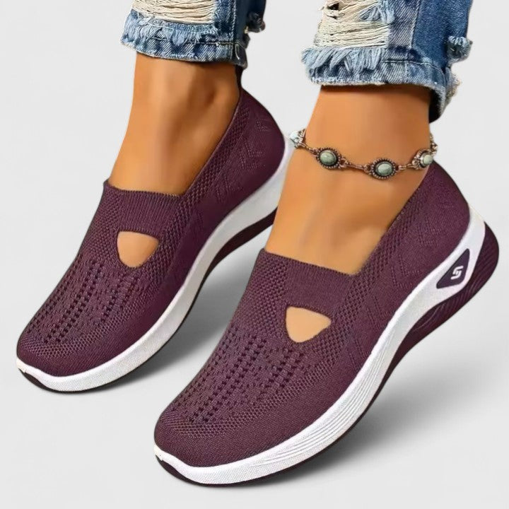 Regine Damen Slip-On Sneaker Atmungsaktives Mesh